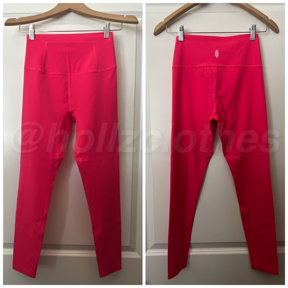 NWOT Free People Never Better 7/8 Length Leggings Electric Sunset S - Picture 4 of 10
